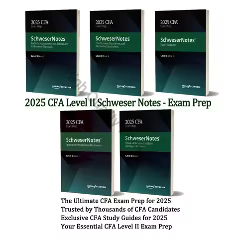 2025 CFA Level 2 Schweser Notes Exam Prep:Quantitative Methods,Financial Statement Analysis,Equity,F