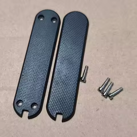1 Pair 58mm G10 Scales With Tweezers Toothpick Slot for 58 mm Victorinox SAK Handle Pad MOD