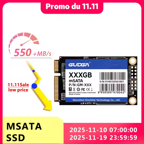 GUDGA MSATA SSD 16gb 32gb 28gb Internal Solid State Hard Drive Msata Drive Mini SATAIII For Computer