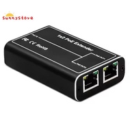 2 Port POE Extender, IEEE 802.3af/At PoE+ Standard, 10/100Mbps, POE Repeater 100 Meters(328 Ft), Ext