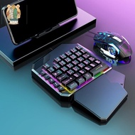 Gaming Keyboard Left-Handed Keyboard Ergonomic Gamepad One-Handed Keyboard