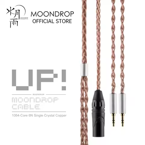 MOONDROP Upgrade Cable UP 1064-Core 6N Single Crystal Copper XLR balanced headhpone interface Cable 