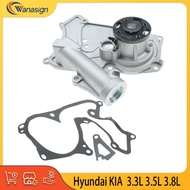 Engine Water Pump Fit For Hyundai Kia Genesis 3.3L 3.5L 3.8L GAS DOHC V6 24V 3.3 3.5 3.8 L T G6DA G6