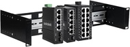 2U 19 inch Din Rail Chassis Bracket Depth Adjustable Rackmount Kit Aluminum Rack Mount Rack Rails fo