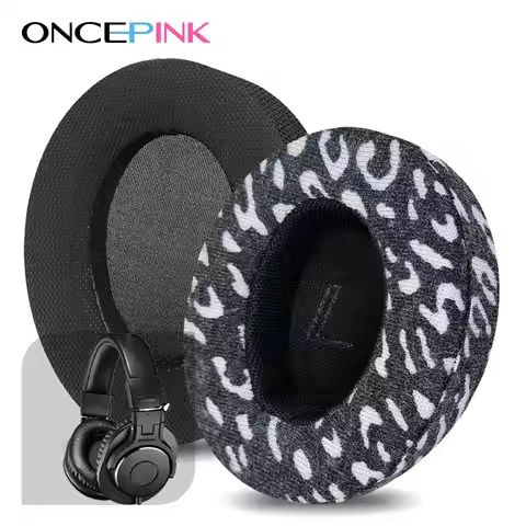 Oncepink Replacement Ear Pads Compatible with Audio-Technica ATH-M50x, M50xBT, M40x, M30x, M20x, MSR