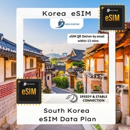 【eSim】Korea eSim (Daily) Unlimited Roaming Data eSIM (1GB - 3GB Daily l 3-30GB) GOGO ROAMING eSim