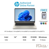 HP OmniBook 3 14-hu0084TU/14-hu0085TU/14-hu0086TU/14-hu0087TU 14" 2K Laptop (C5-120U, 8GB, 512GB SSD