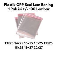 Plastik Opp Lem Seal Undangan Masker Accesories 13x25 14x25 15x25 16x25 17x25 18x25 19x27 20x27 Isi 100 Lembar l Plastik Baju