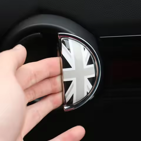 2PCS Car Door Wrist Handles Anti Scratches 3D Stereo Protective Sticker For BMW MINI ONE Cooper S CL