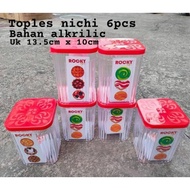 Toples Nichi 1000ml Sedus Contents 6pcs Aclyric Ingredients/toples Cake/toples kue lebara