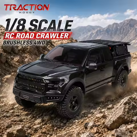 RC Brushless 4WD Car TRACTION HOBBY New RAPTOR F150 Brushless 4WD RC Road Crawler 1/8 Scale Electric