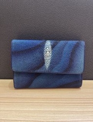 泰國購入 魔鬼魚真皮銀包 River Genuine Stingray Skin