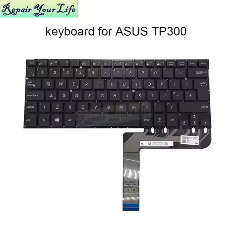 TP300L UK GB English Laptop Keyboard For ASUS Transformer Book Flip Q302 Q304 TP300 TP300LA TP300LD 