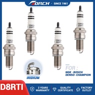 4PCS Iridium Spark TORCH D8RTI Replace for Candle DPR8EIX-9 DPR8EA-9 DPR8E9 for HONDA 98069-58916 fo