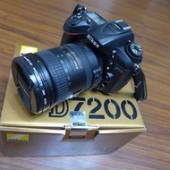 【出售】Nikon D7200 數位單眼相機 國祥公司貨 盒裝完整 9成新
