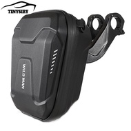 WILD MAN-E8 Handlebar Bag Waterproof Universal Hard Shell Front Beam Storage Pouch for Mountain Bike