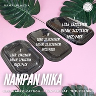 Medium mica tray, cake tray (size 33.5x20.5x4cm), contents 5 pcs