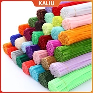Fuzzy wire 100pcs Craft flower Chenille Stem toys Handmade DIY fuzzy wires Kawat bulu