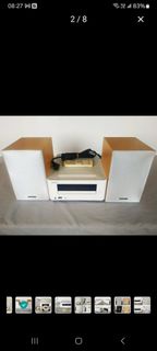 日本 ONKYO X-U5X  CD藍芽組合音響 主機+原木色喇叭 附原廠遙控器 有USB可接PC誠可議