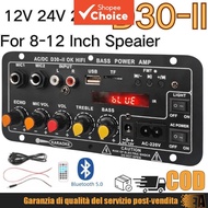 D30 D10 amplifier 12V24V high power amplifier with bluetooth with digital display car audio