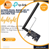 TP-LINK Tplink Archer T2E AC600 Wireless Dual Band 2.4GHz 5GHz Speed MU MIMO PCIe Adapter Archer T2E