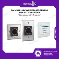 FunTech Touchless No Touch Door Infrared Sensor Exit Button Switch for Access Control Systems