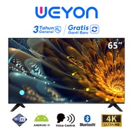 WEYON TV Smart Android 55 inch 50 inch 65 inch  murah promo TV LED Digital 50 inch 55 inch 65 inch Murah Promo 4K UHD-Youtube-Android 11.0-/LAN/WIFI