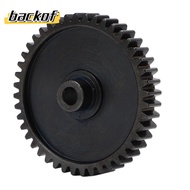 BACKOF Spur Gear, Low Noise Black Motor Pinion Gear, Durable 44T Steel RC Car Main Gear for HPI Sava