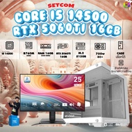 SETCOM+MONITOR DDR5 x BONMECOM2 ครบเซ็ตพร้อมจอ / INTEL CPU i5 14500 / RTX 5060TI 16GB / Case เลือกแบ