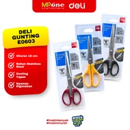 (1 PCS) Deli Scissors E0603 / Classic Sharp Scissors Stainless Steel Scissors Deli 0603