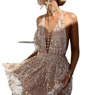 2021 Ready Stock ebay Backless Sequins Evening Gift