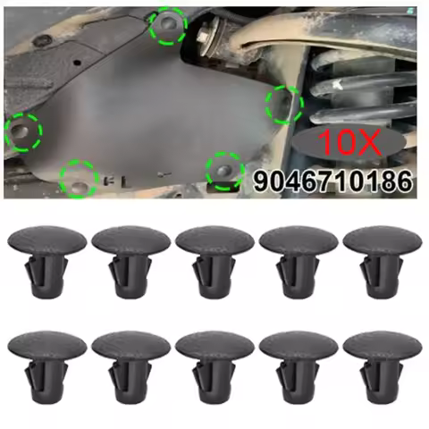 10Pcs Splash Guard Shield Clip Fender Liner Apron Push Rivet For Toyota Land Cruiser Prado J120 J150