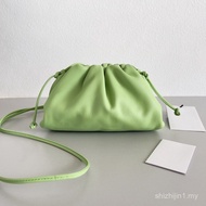 5Z9O Ready Stock BV Cloud Bag Plain Weave Calfskin Casual One-Shoulder Armpit Handbag Fashionable Al