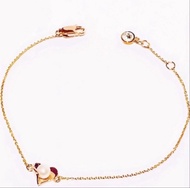 【 全新❗️】Agnes'b.玫瑰金色心形配珍珠手鏈( 手鍊/ Rose Gold / Heart Shaped / Pearl/ Bracelet /Agnes'b/Agnes b./Agnes b