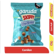 Garuda Skippy Peanut Butter Mini Ball Snacks [50g] Crunchy Corn Puffs With Skippy Peanut Butter Hala