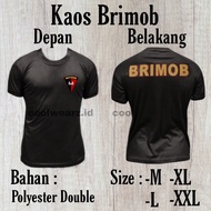 Kaos Polisi Korps Brimob Hitam | Baju Dalaman Dinas Polisi Brimob