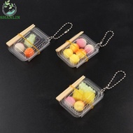 SHANLIN Mini Fast Food Box Keychain, Mini Fast Food Box Simulation Fast Food Box Keychain, Fashionab