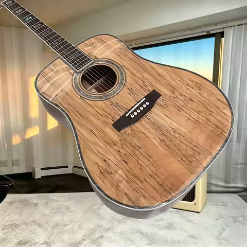D45 Rotten Wood Acoustic Guitar Collection Abalone Shell Inlaid Fingerboard Novice Guitar Guitar Spe
