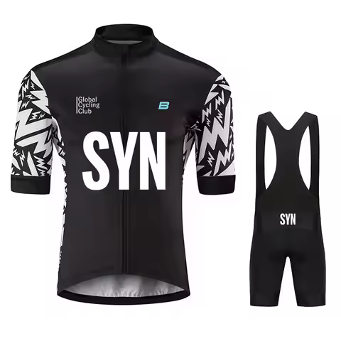 Men Summer SYN Cycling Jersey Set Breathable Racing Cycling Jersey Sport Mtb Bicycle Jersey Bike Cyc