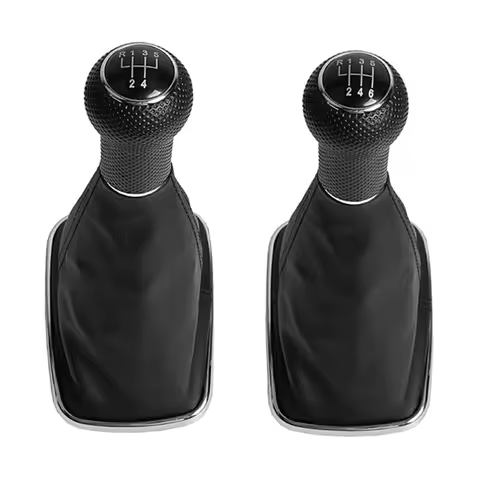 A70F 5/6 Speed Car Gear Shift Knob Boot Gearstick Gaiter Kit Manual Gear Shifter Boot Cover Replacem