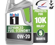 Mobil 1 Advanced Fuel Economy Full Synthetic Motor Oil 0W20 0W-20 5 QT