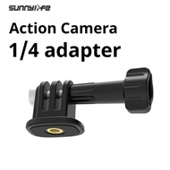 Action Camera 1/4 Adapter Tripod Connector Action 5Pro Adjustable Angle Base for Ace pro2/Gopro