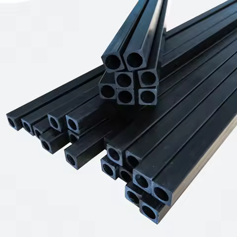 5Pcs 500MM Long Carbon Fiber Square Tube OD 2 2.5 3 4 5 6 8mm Outer Square Inner Circle Hollow Kite 