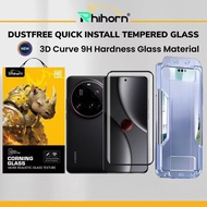Rhihorn Dust-Free Curve Tempered Glass for Xiaomi 15 Ultra | 15 Pro | 14 Pro | 14 Ultra Screen Prote