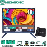 MEGASONIC M97-LED22G  + Smart TV BOX 19 inch Screen LED TV 22