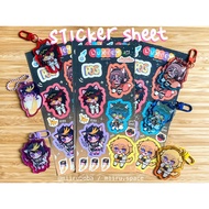 Luxiem Sticker Sheet Vtuber Nijisanji Vox Akuma Ike Eveland Luca Kaneshiro Mysta Rias Shu Yamino