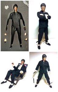 自組Hot Toys MSI12素體及配件1/6比例精武門唐裝李小龍可動關節人偶