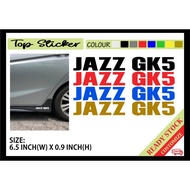 HONDA JAZZ SIDE SKIRT CAR STICKER JAZZ GK5 HONDA