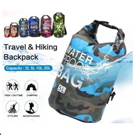 Camo 2L / 5L / 10L/ 20L / 30L Dry Bag Waterproof Diving Bag Travel Waterproof Dry Bag for Camping