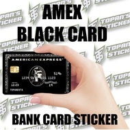 BLACK CARD BANK CARD STICKER